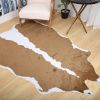 1pc Premium Faux Cowhide Rug 4.9 X 6.6 Feet, Durable And Large Size Cow Print Rugs, Suitable For Bedroom Living Room Western Decor